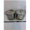 Image 1 : (2) Stock Pots - 11.5" Dia x 9.5" Tall