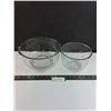 Image 1 : (2) Glass Mixing Bowls 9.5" & 7" Dia