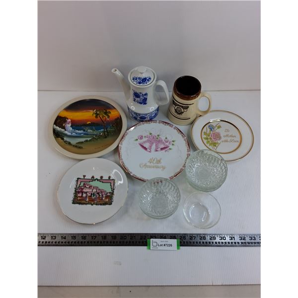 Decorative Plates, Beer Stein, Japanese Teapot, Dessert Dishes