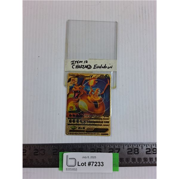 Pokemon "Charizard" Evolution Collector Card - Authenticity Not Guaranteed