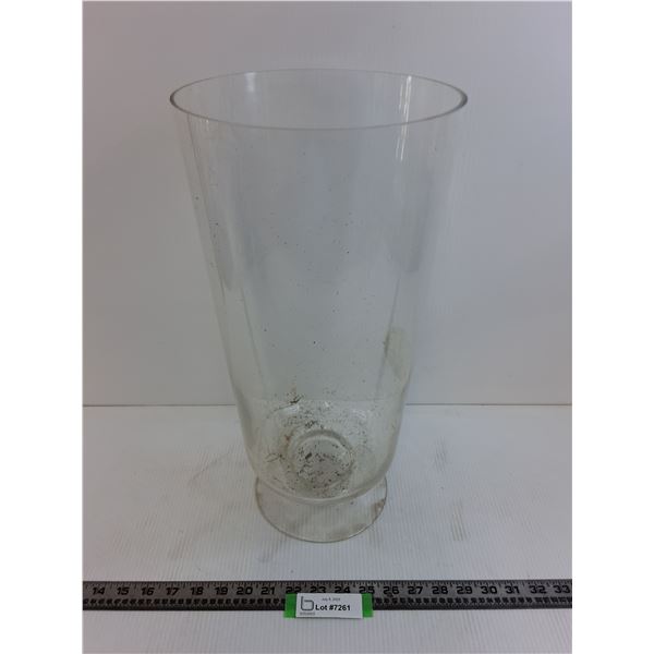 Large Glass Planter/Vase - 18" Tall x 9" Dia - Pickup Preferred