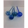 Image 2 : (4) Glass Plant Water Globes