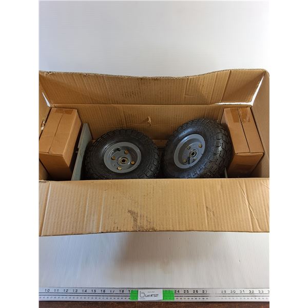(2) 4.10/3.50 - 4 Pneumatic Wheels