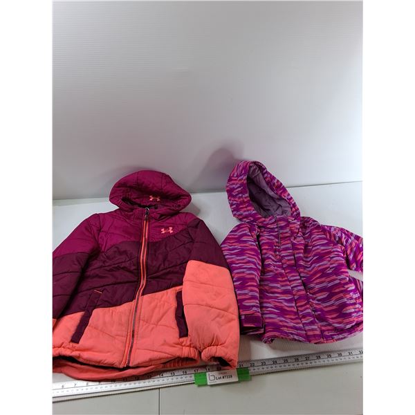 (2) Winter Jackets - Under Armour Youth Small, Columbia 3T