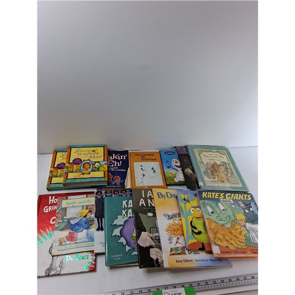 (15) Books - Kates Giants, The Canadian Ski Technique, The Little Pig, Misc