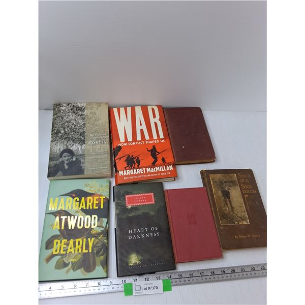 (7) Books - War How Conflict Shaped Us, Hearts Of Darkness, Poetry, Misc