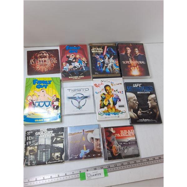 (11) Assorted Cd And Dvd Cases And Discs