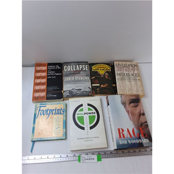 (7) Books - Collapse, Footprints, Rage, Misc