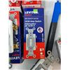 Image 3 : (6) Leviton 15/20 Amp Switch's, Mastercraft Wire Cuters, Framing Screws