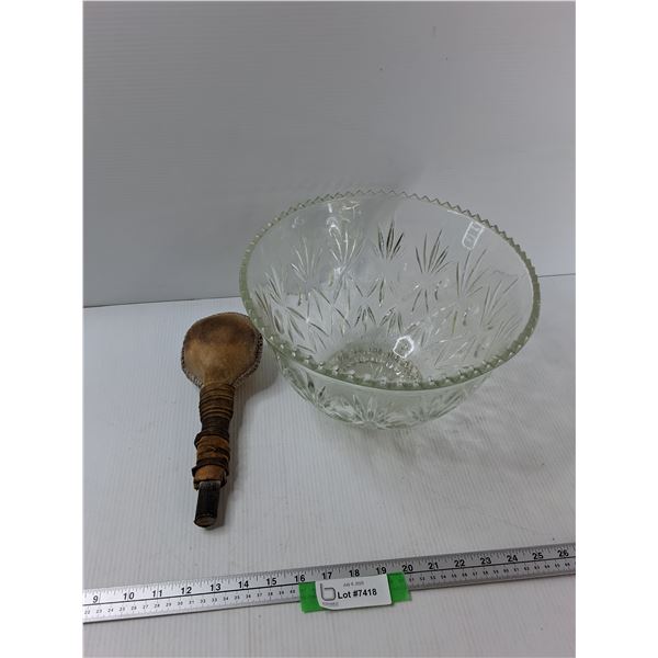 Rawhide Rattle, Glass Salad Bowl