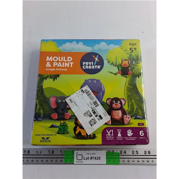 Mould & Paint Jungle Animals Kit - Sealed