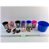 Image 1 : Party Cups, Duck and Super Heroes Figures and Plastic Bucket