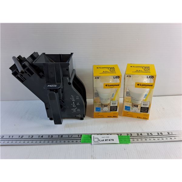 Automatic Espresso Machine and (2) A19 LED Light Bulbs