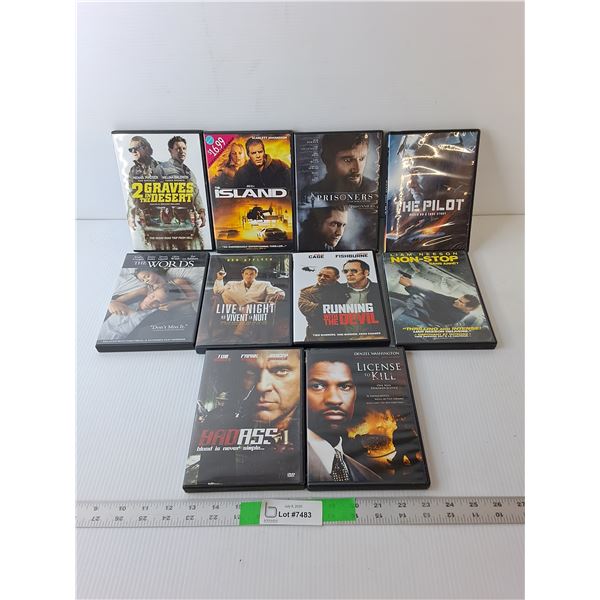 (10) DVDs- The Words, The Pilot, Non-Stop, Misc.