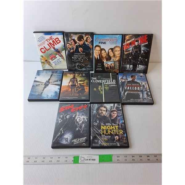 (10) DVDs- The Rover, Sin City, Tenet, Misc.