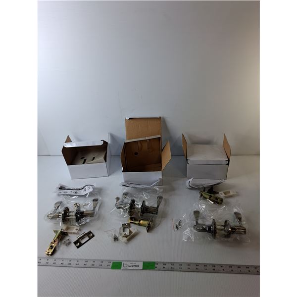 (3) Unbranded Door Lever Sets- NIB