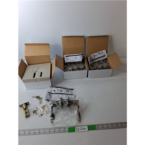 (3) Unbranded Door Lever Sets, NIB