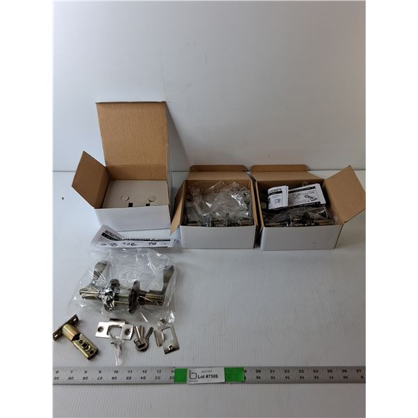(3) Unbranded Door Lever Sets, NIB