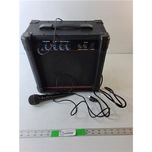 16 Watt AK15G Amp & Ion Microphone- Both Working