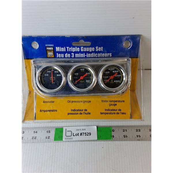 Power Fist Mini Triple Gauge Set- Sealed