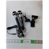 Image 1 : (2) Dynamic Microphones & (2) Clamps- Untested