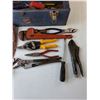 Image 2 : Beach Toolbox 19" Long with Tools- Hex Key Set, Crow Bar, Screw Drivers, Misc.
