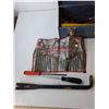 Image 3 : Beach Toolbox 19" Long with Tools- Hex Key Set, Crow Bar, Screw Drivers, Misc.