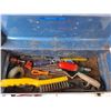 Image 4 : Beach Toolbox 19" Long with Tools- Hex Key Set, Crow Bar, Screw Drivers, Misc.
