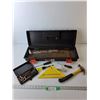 Image 1 : Jobmate Toolbox 23" Long with Tools- Hammer, Allen Keys, Chisel, Misc.