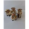 Image 2 : (7) Mariachi Style Ceramic Figurines Up to 5" Tall