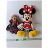 Image 1 : Minnie Mouse Stuffy & Ceramic Millie Mouse Shelf Figurine, Up to 18" Long