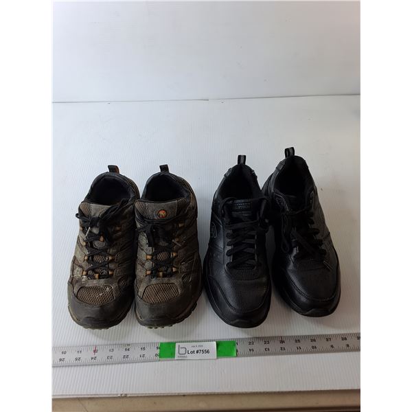 (2) Pairs of Men's Shoes- Skechers, 11 & Merrell,10