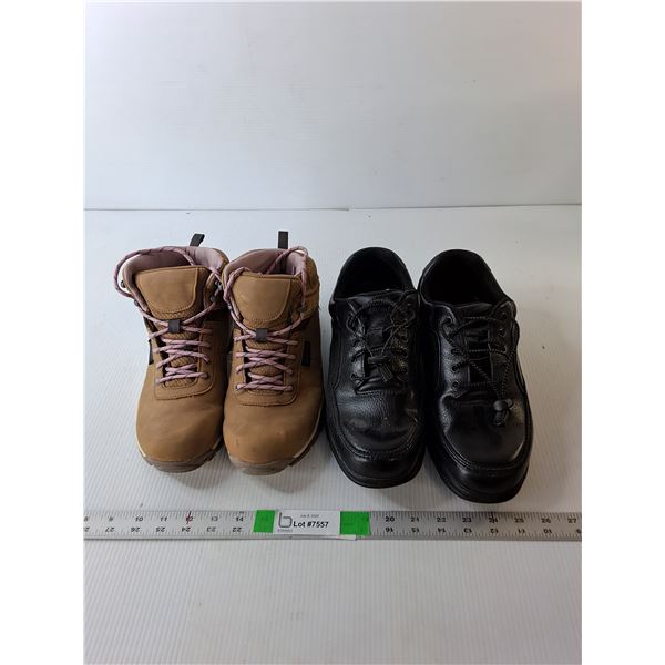 (2) Pairs of Shoes- Men's Rockport, Approx. 8.5 & Women's Ozark Trail Hiking Boots- 10