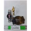 Image 1 : Wagon Belt Buckle & (2) Watches