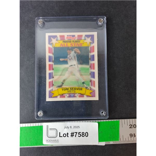Kelloggs Tom Seaver Insert Card, Cannot Authenticate