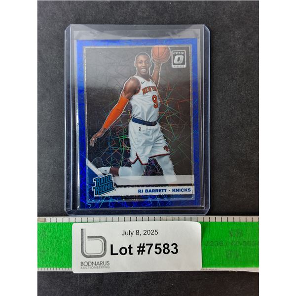 RJ Barrett Optic Blue Laser Rate Rookie Card, Cannot Authenticate