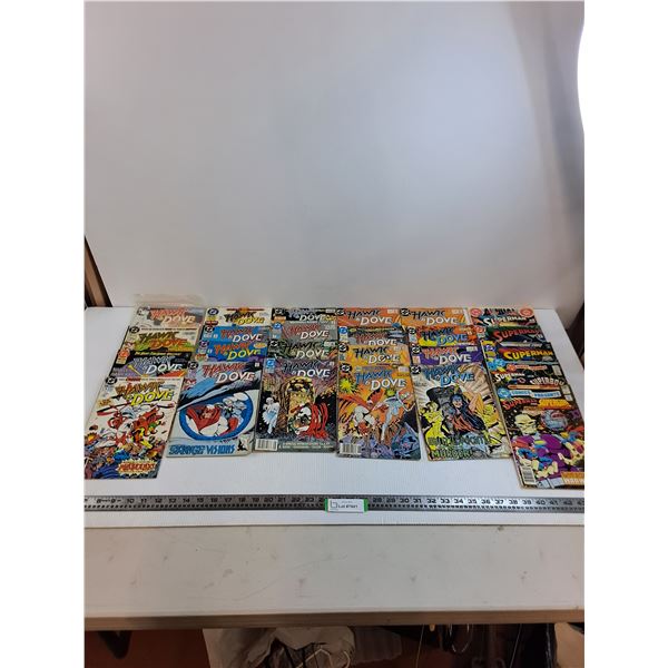 (25) Comic Books (20-Hawk&Dove, 5-Superman)