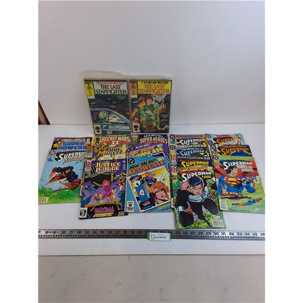 (18) Comic Books (Superman, Justice League, Last Starfighter)