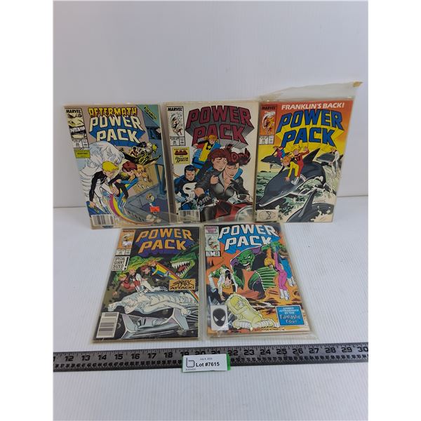 (10) Power Pack Comic Books