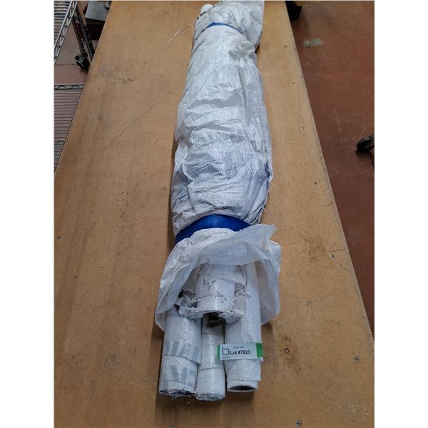 (4) Partial Rolls of Fibreglass Tarping - Longest Roll 55" - PICK UP ONLY