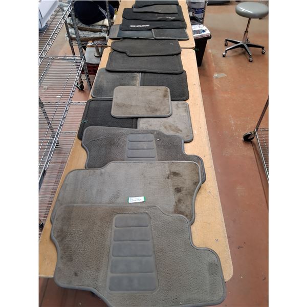 (16) Assorted Car Mats - As is -PICK UP ONLY
