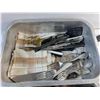 Image 5 : Tongs, Spatula, Whisk, Kitchen Knives, Potato Masher, Measuring Cups and Misc
