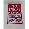 Image 4 : (2) Metal Novelty Signs - Campbells Condensed Soup 8'' x 12'', No Parking In Driveway 8'' x 12''