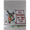 Image 1 : (2) Metal Novelty Signs - Canada Dry 8'' x 12'', No Parking 8'' x 12''