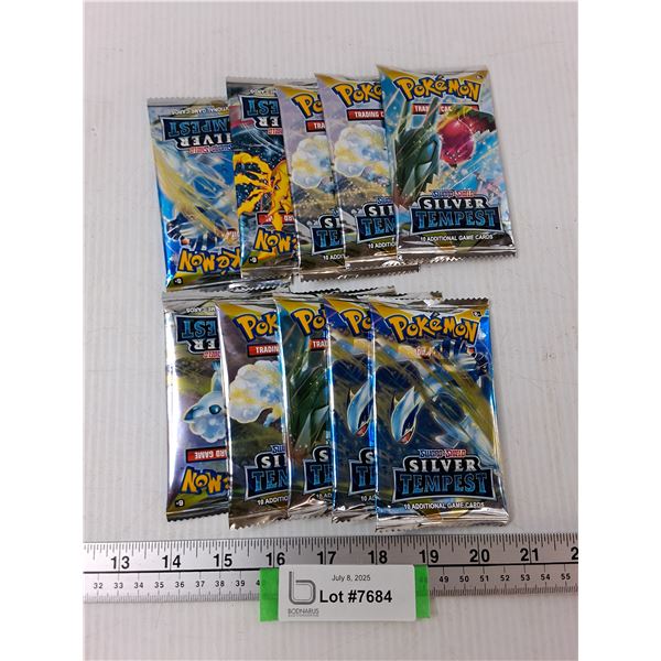 (10) Assorted Pokemon Trading Card Packs - CANNOT AUTHENTICATE