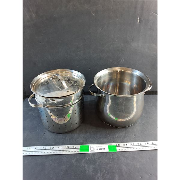 Steamer with Lid and 8" Cooking Pot