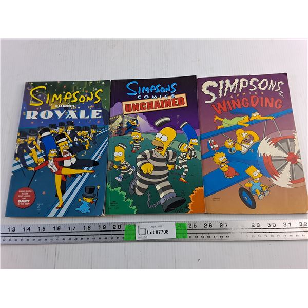 Simpsons Comics - Royale, Unchained and Wing Ding