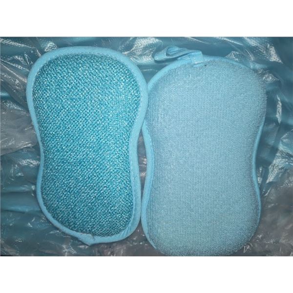 7" ONDAGO TWO SIDED MULTI USE SCRUB BRUSH (ONE SIDE MICROFIBER/ ONE SIDE SCRUBBER)