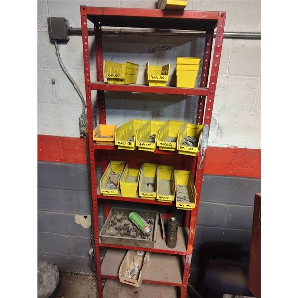 METAL RACK WITH BIN TRAYS