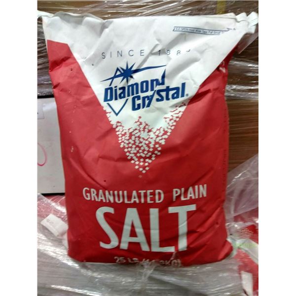 Diamond Crystal Granulated Plain Salt (144 Bags)